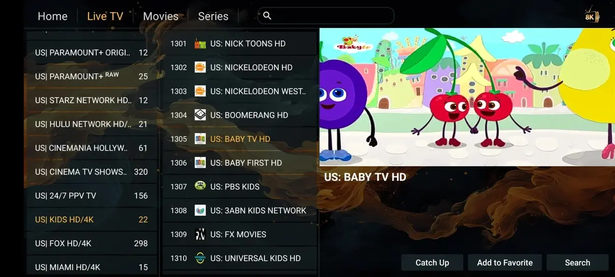 IPTV Greatest app interface preview 5