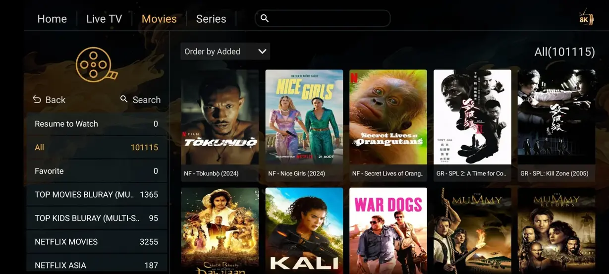 IPTV Greatest app interface preview 6