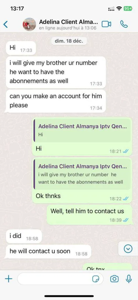 IPTV Greatest WhatsApp support screenshot 5